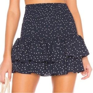 BB Dakota Polka Dot mini skirt in navy